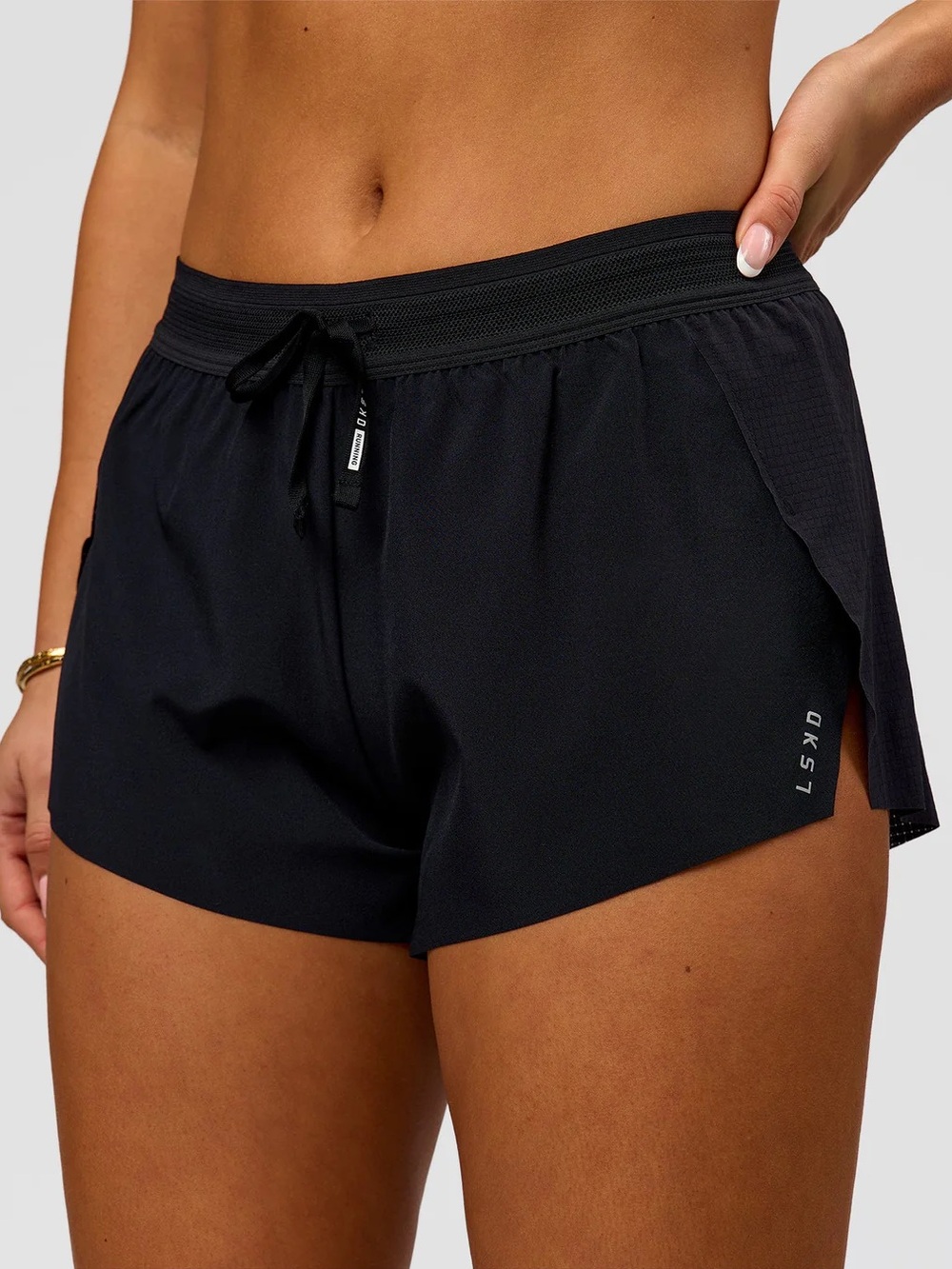 LSKD Accelerate 3" Mid-Rise Running Short - Black - XS